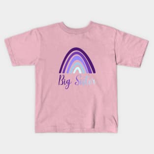 Big Sister (purples) Kids T-Shirt